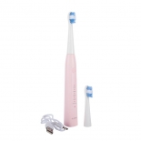 Dr. SONIC E2 sz�nikus fogkefe 2 db fejjel (r�zsasz�n)