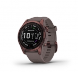 Garmin fenix 7S Solar Sapphire bronz titnium palaszrke szilikon szjjal