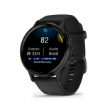 Garmin VENU 3 fekete, fekete kerettel, br s szilikon szjjal