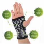 Mágneses csukló- és kézfejszorító turmalinnal Mágneses csukló- és kézfejszorító turmalinnal